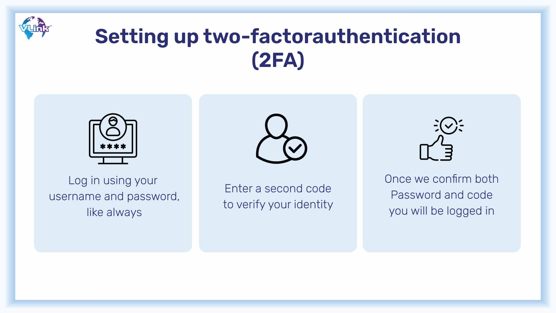 Setting up two-factor authentication (2FA)